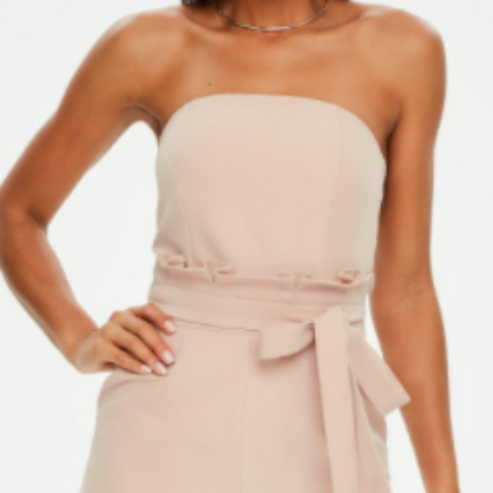MISSGUIDED - Paperbag Waist Bandeau Jumpsuit